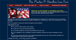 Desktop Screenshot of marilynhamiltonlaw.com